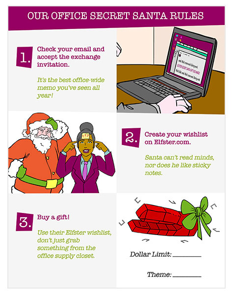 Free Office Secret Santa Rules Printable | Elfster