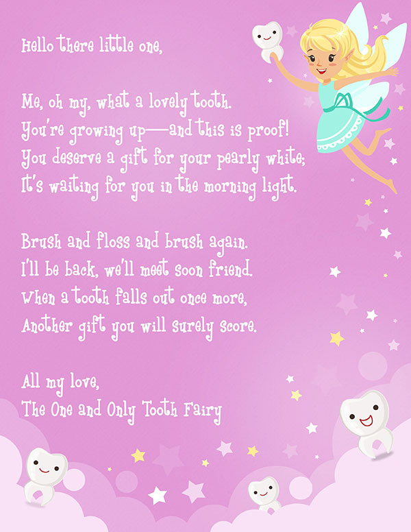 Letters From The Tooth Fairy Free Printables
